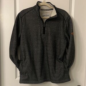 Orvis Charcoal Zip-Up sweater